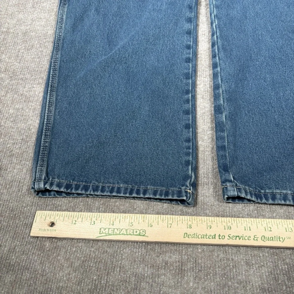 Vintage Dickies Jeans Mens 37x29 Relaxed Fit Blue Denim Carpenter Workwear Baggy